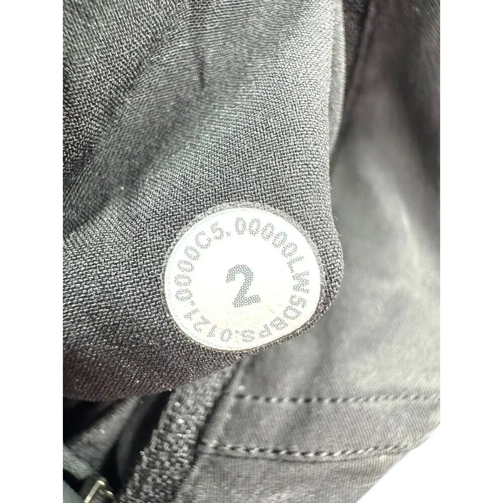 lululemon Adapted State Training Jogger 2 Black Zip Cuff High Rise Running Pant